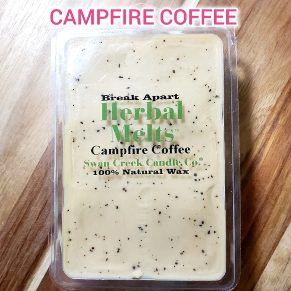 CAMPFIRE COFFEE by SWAN CREEK CANDLE CO Herbal Melts 100% Natural Wax 5.25 oz. - Picture 1 of 6